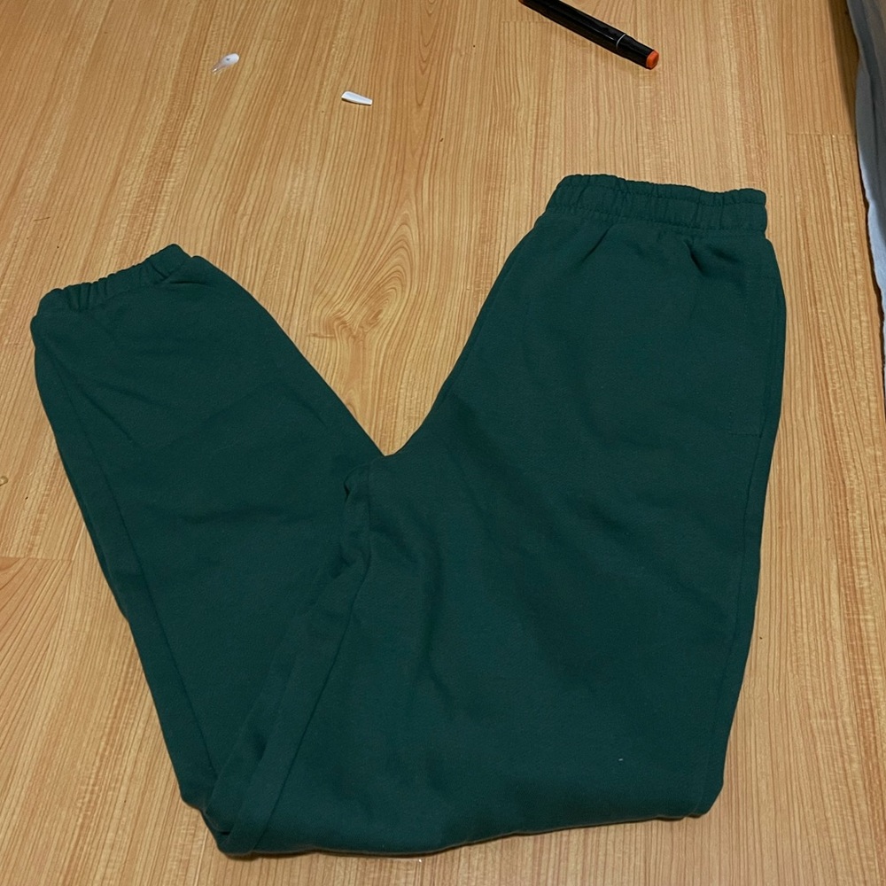 dark green sweatpants, new with tags
